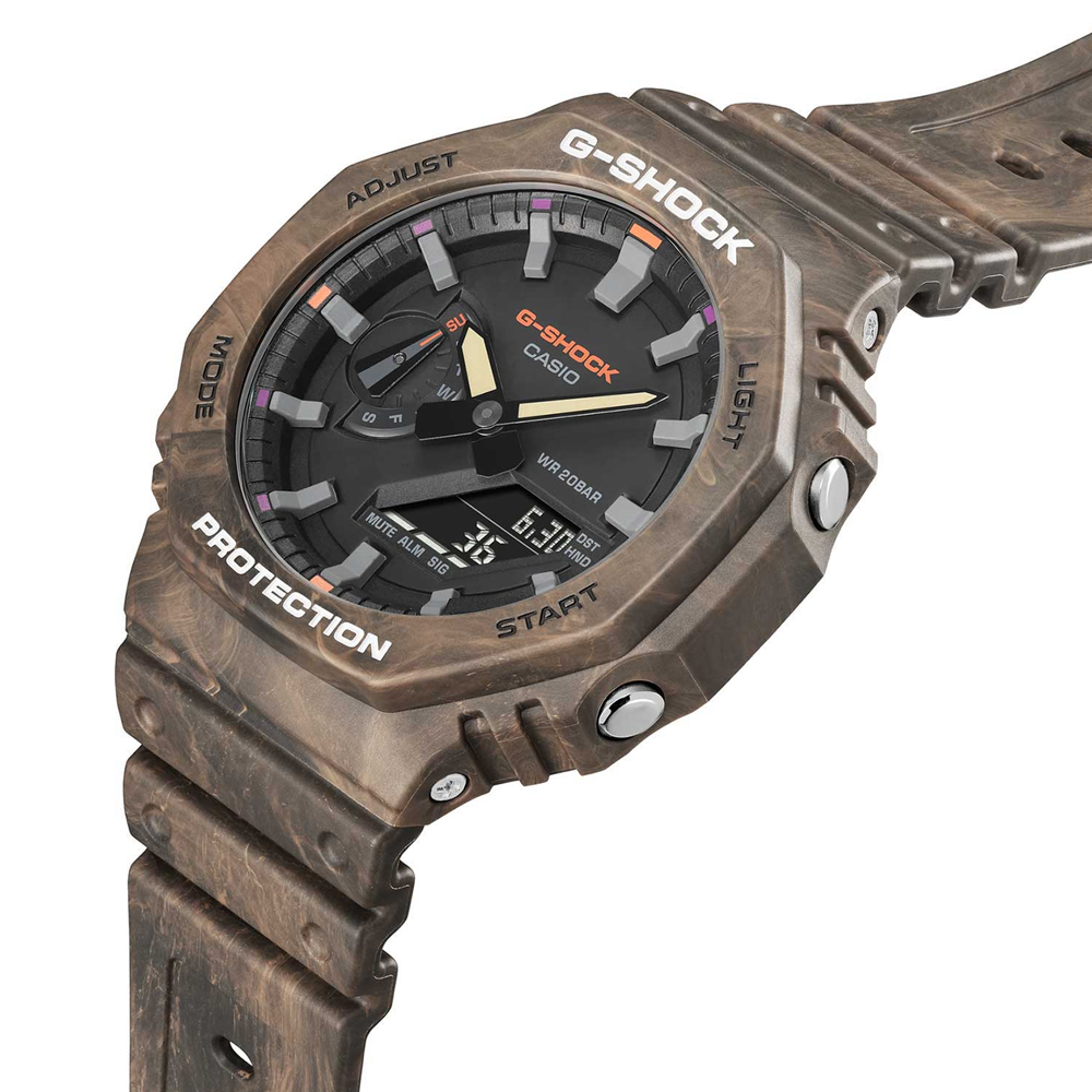 Японские часы мужские Casio G-SHOCK GA-2100FR-5A с хронографом | Casio 