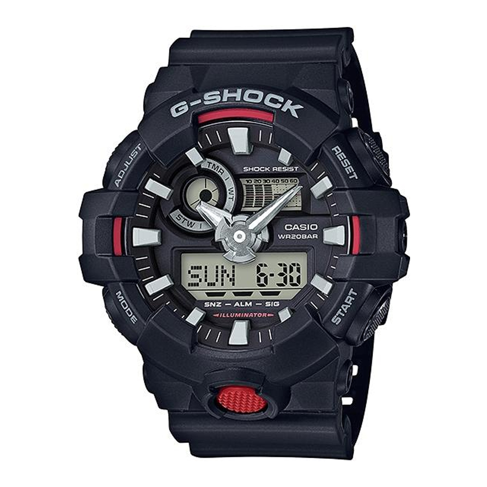 Японские наручные часы мужские CASIO G-Shock GA-700-1A | Casio 