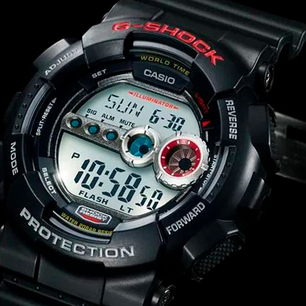 Японские наручные часы мужские Casio G-SHOCK GD-100-1A с хронографом | Casio 
