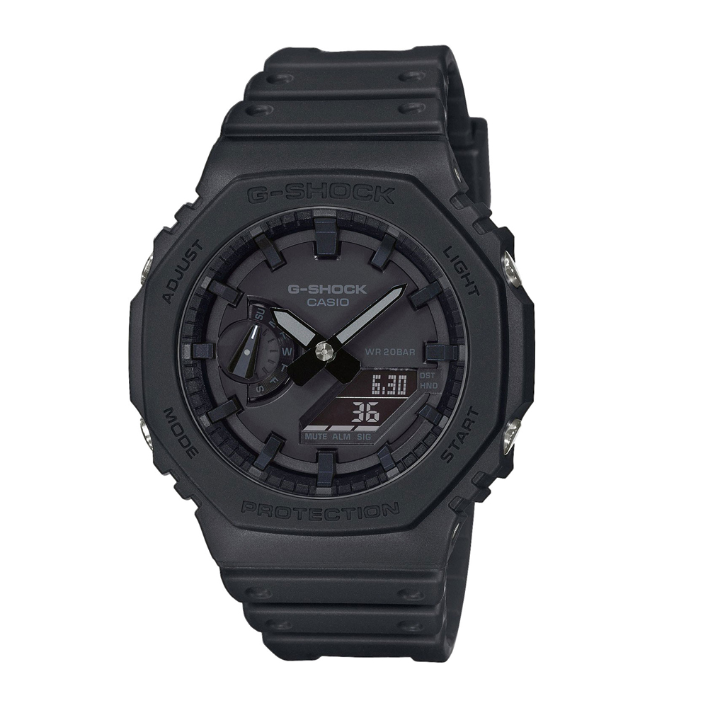 Японские наручные часы мужские Casio G-SHOCK GA-2100-1A1 с хронографом | Casio 