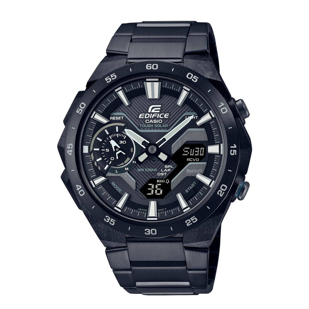 Японские часы мужские CASIO Edifice  ECB-2200DC-1A с хронографом | Casio 