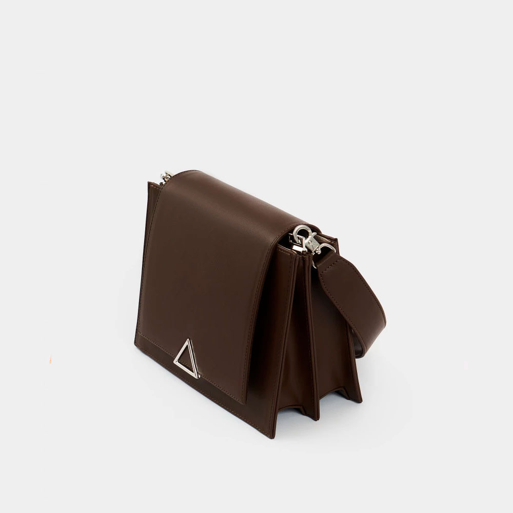 Прямоугольная каркасная сумка Kortni горький шоколад | ARNY PRAHT 