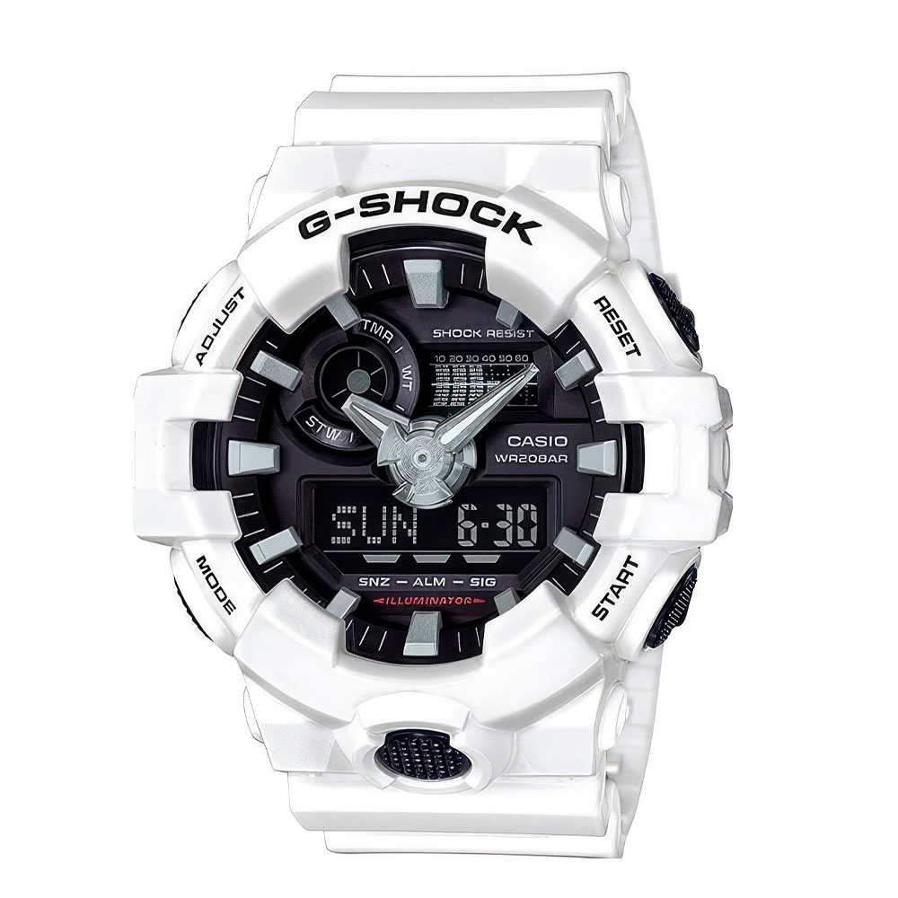 Японские наручные часы мужские Casio G-SHOCK GA-700-7A с хронографом | Casio 