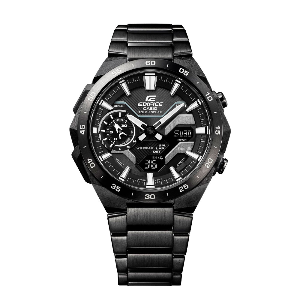 Японские часы мужские CASIO Edifice  ECB-2200DC-1A с хронографом | Casio 