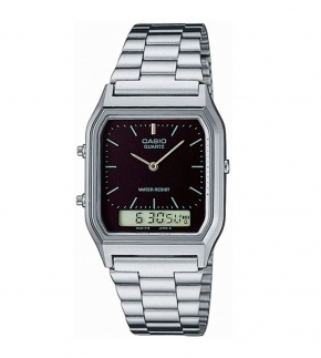 Монополия | Японские наручные часы мужские Casio Vintage AQ-230A-1D