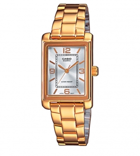 Монополия | Японские наручные часы женские Casio Collection LTP-1234PG-7A