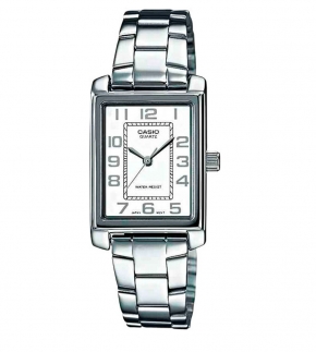 Монополия | Японские наручные часы женские Casio Collection LTP-1234PD-7B