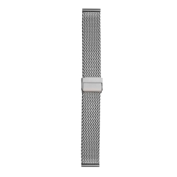 Монополия | Браслет для часов Inox Plus M-414-20, 20 мм, серый