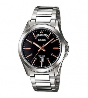 Монополия | Японские наручные часы мужские Casio Collections MTP-1370D-1A2