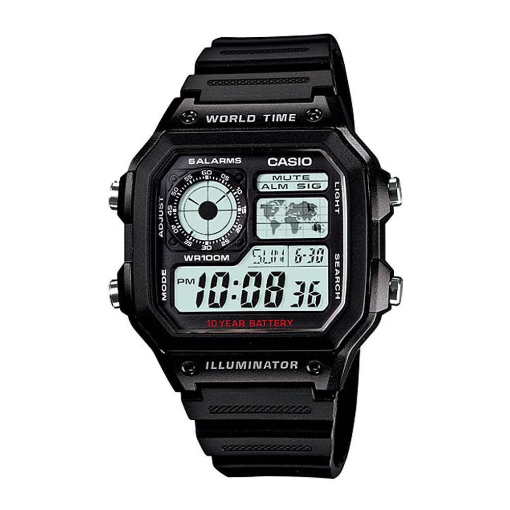 Японские наручные часы мужские Casio Collection AE-1200WH-1A | Casio 