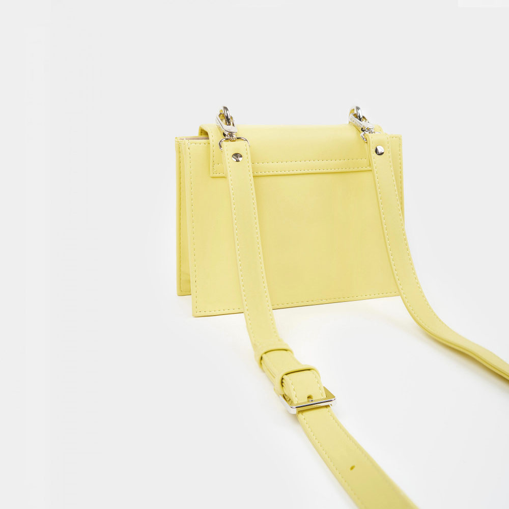 Каркасная сумка Kortni S в цвете Лимон | ARNY PRAHT 