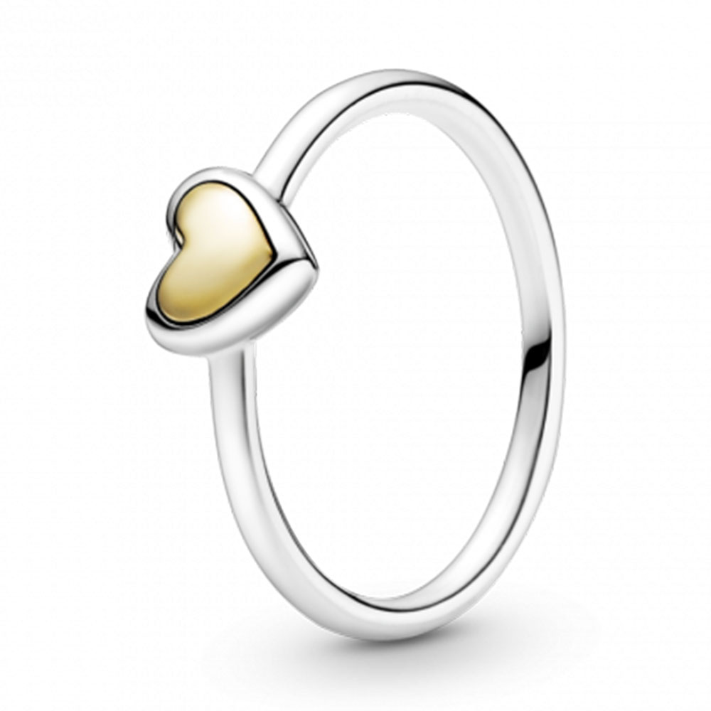 Кольцо «Золотое сердце» | PANDORA 