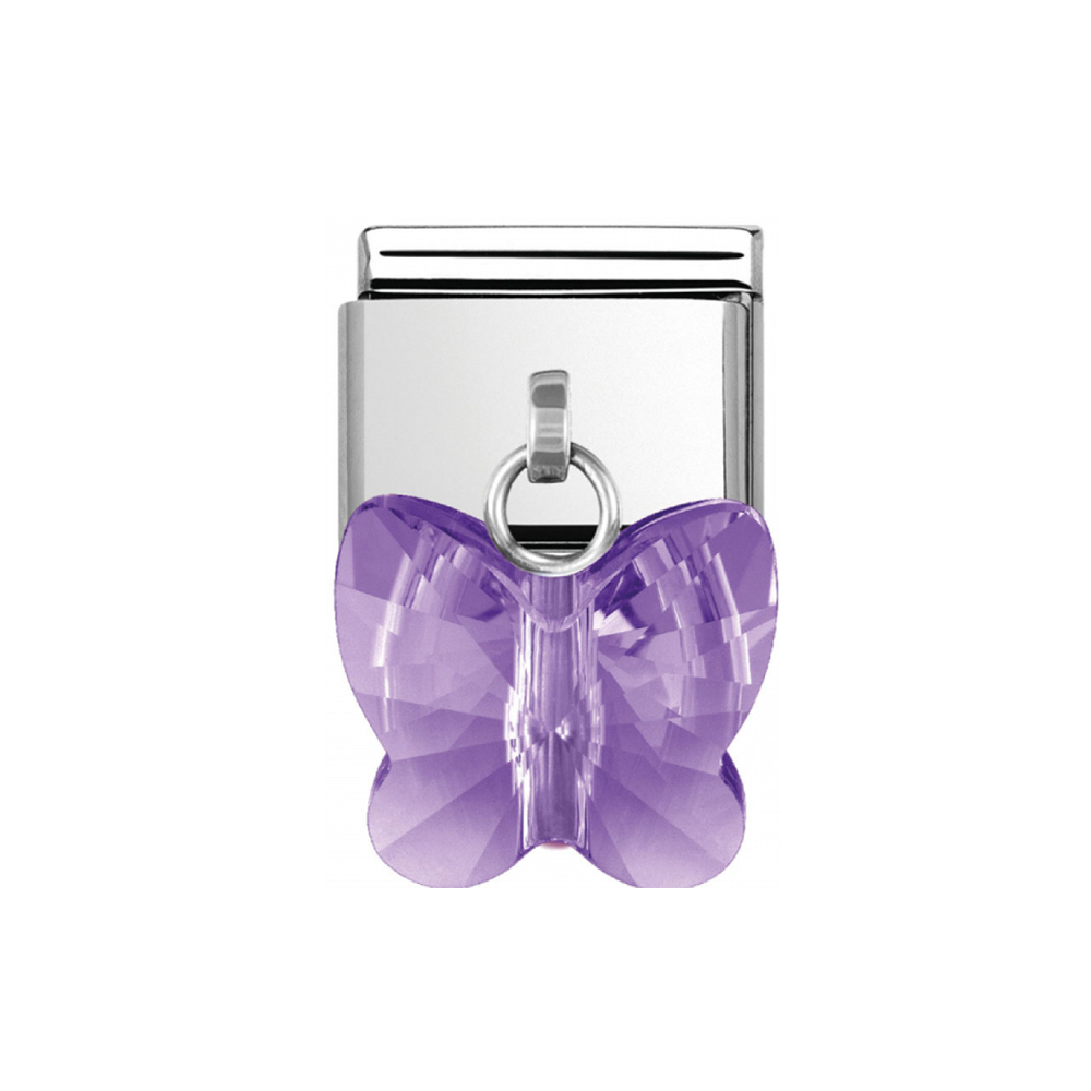 Звено подвеска CLASSIC «Фиолетовая бабочка» | NOMINATION ITALY 