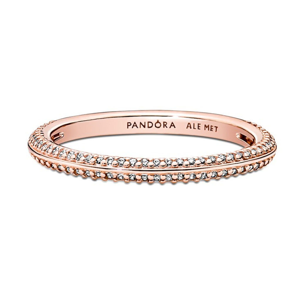 Наборное кольцо Pandora ME Pave Pandora Rose | PANDORA 