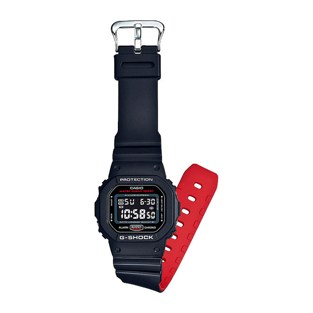 Японские часы мужские CASIO DW-5600HR-1E с хронографом | Casio 
