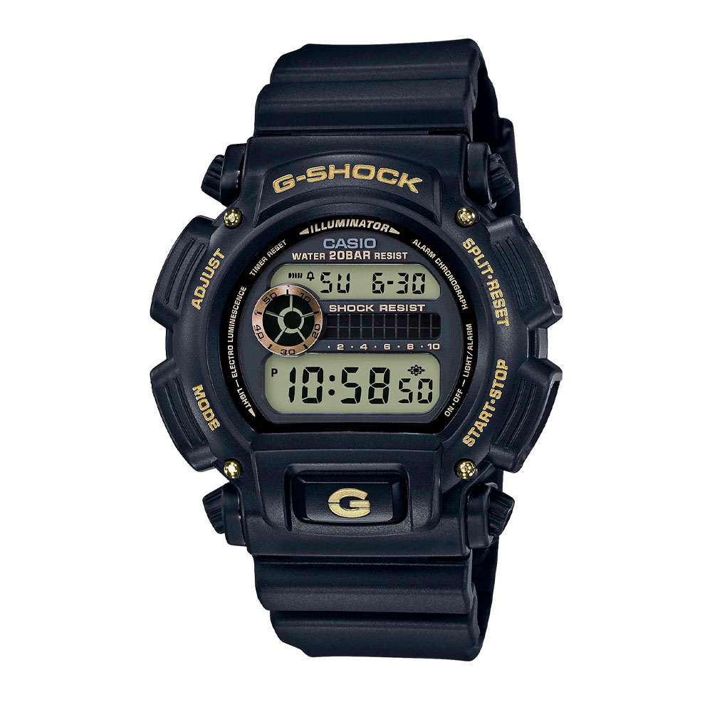 Японские наручные часы мужские Casio G-SHOCK DW-9052GBX-1A9 с хронографом | Casio 