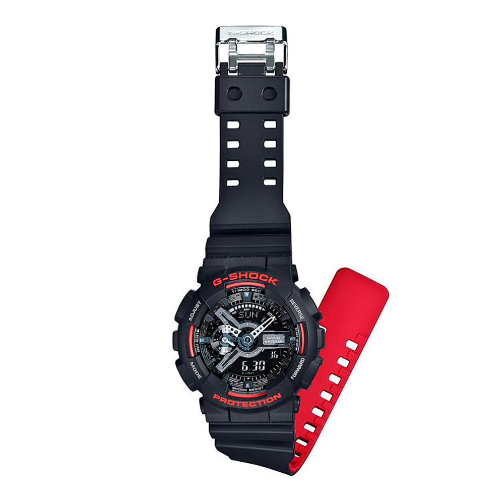Японские наручные часы мужские Casio G-SHOCK GA-110HR-1A с хронографом | Casio 